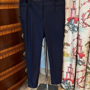 LOFT Marissa Skinny Navy Ankle-Length  Dress Pants Size12P